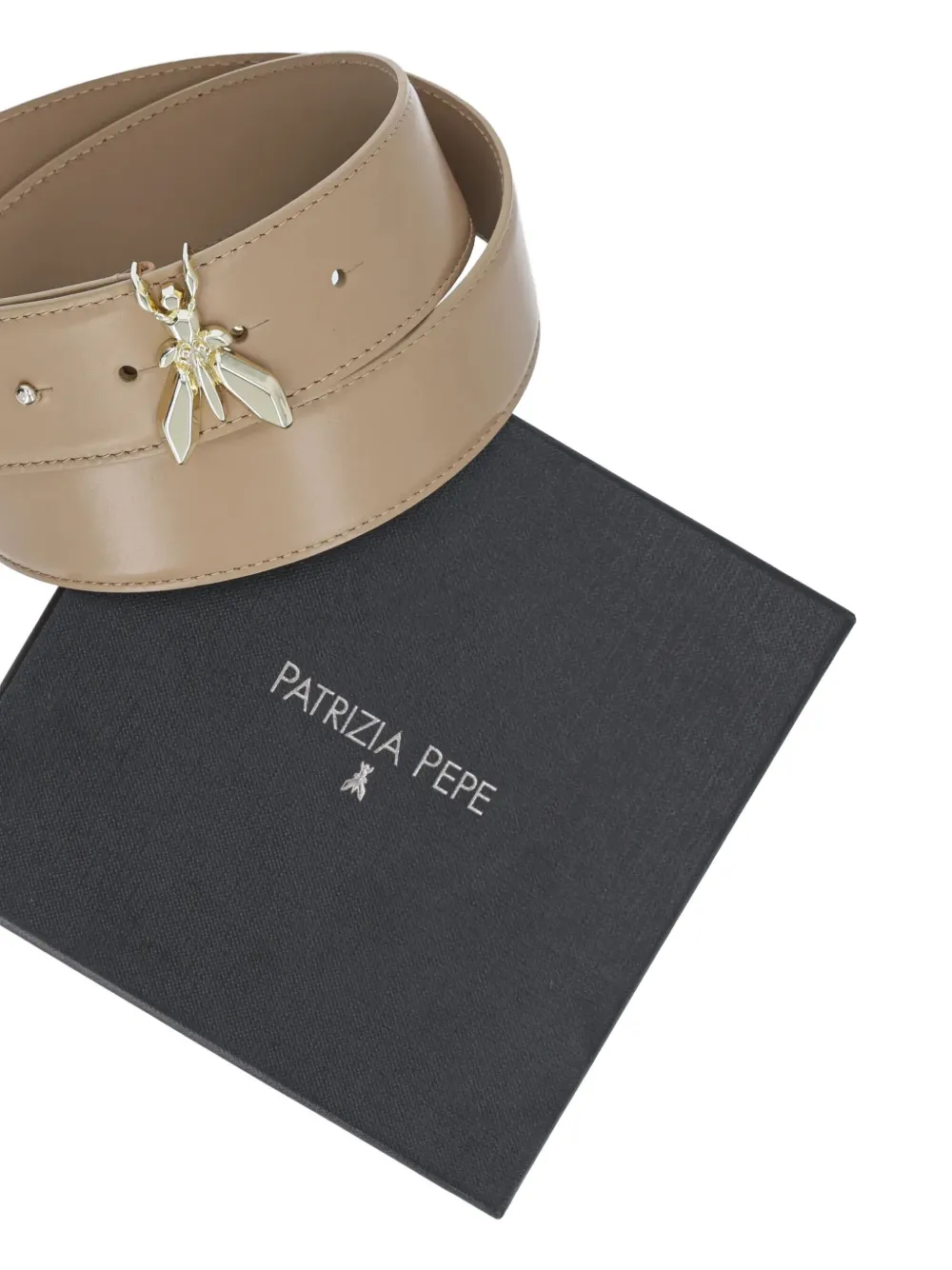 Patrizia Pepe Fly-buckle Belt In Neutral