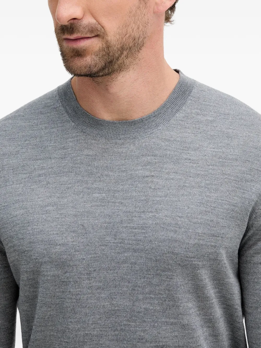 Liu •jo Crew-neck Sweater In Gray