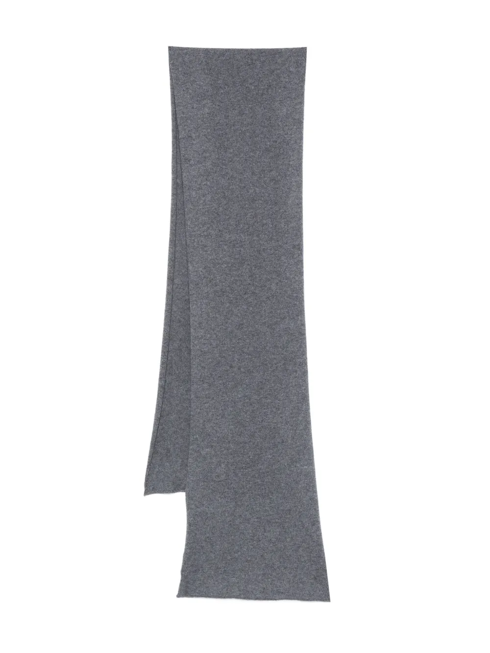 Fedeli rectangular knitted scarf | Grey | Image 1