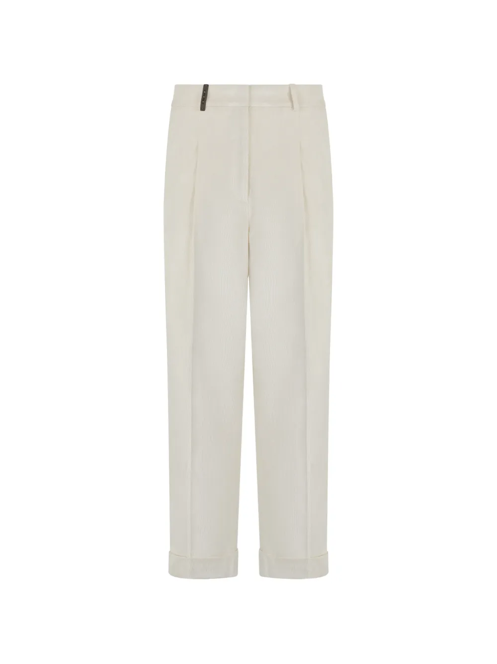 Peserico pleated-front cuffed-hem trousers - Blu