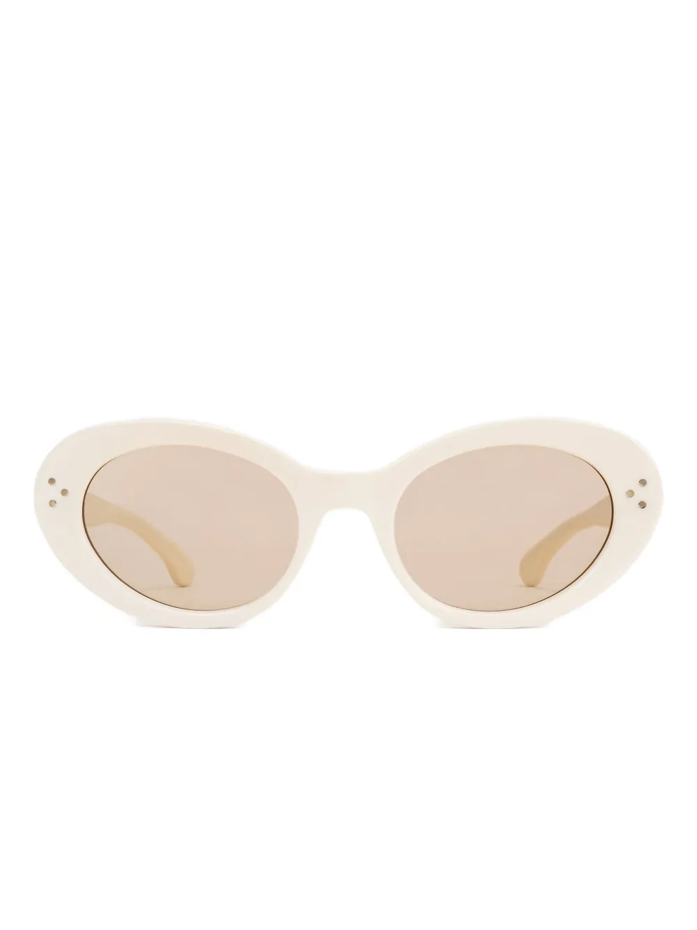 Sporty & Rich oval-frame sunglasses | Neutrals | Image 1