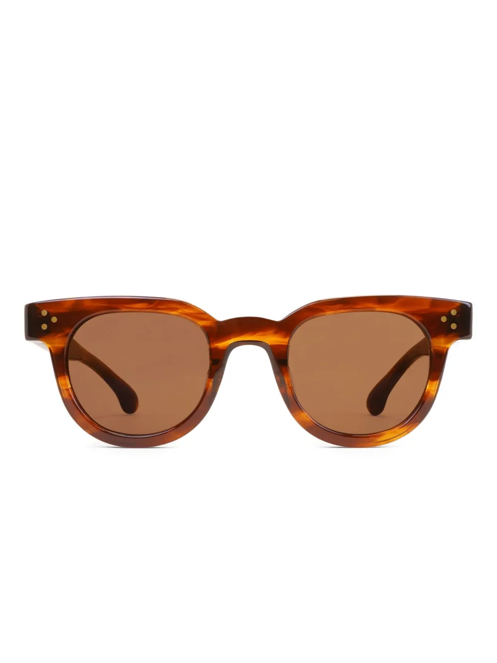 Sporty & Rich tortoiseshell round-frame sunglasses | Brown | Image 1