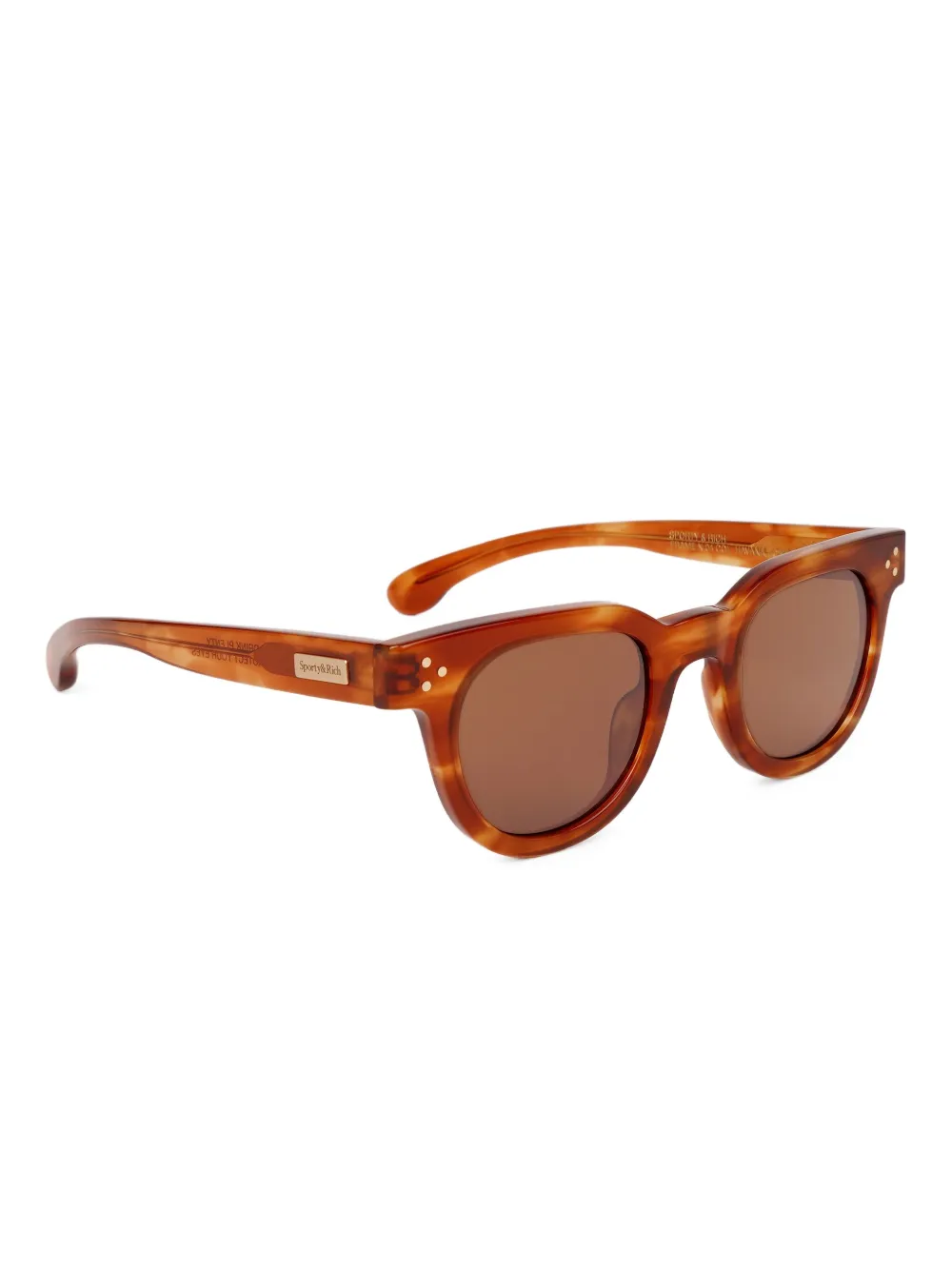 Sporty & Rich tortoiseshell round-frame sunglasses | Image 2
