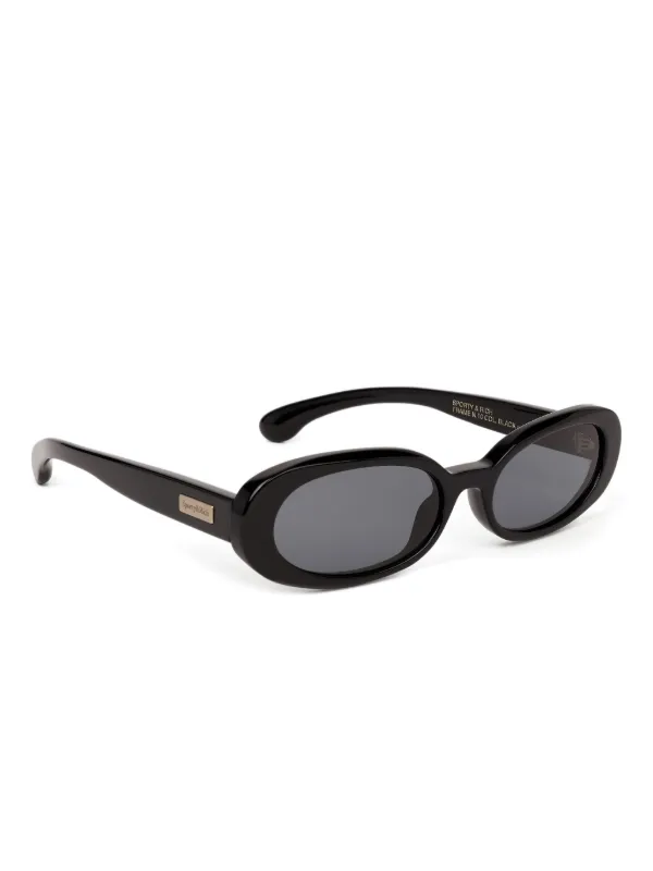 Sporty & Rich oval-frame Sunglasses | Black | FARFETCH display picture 1