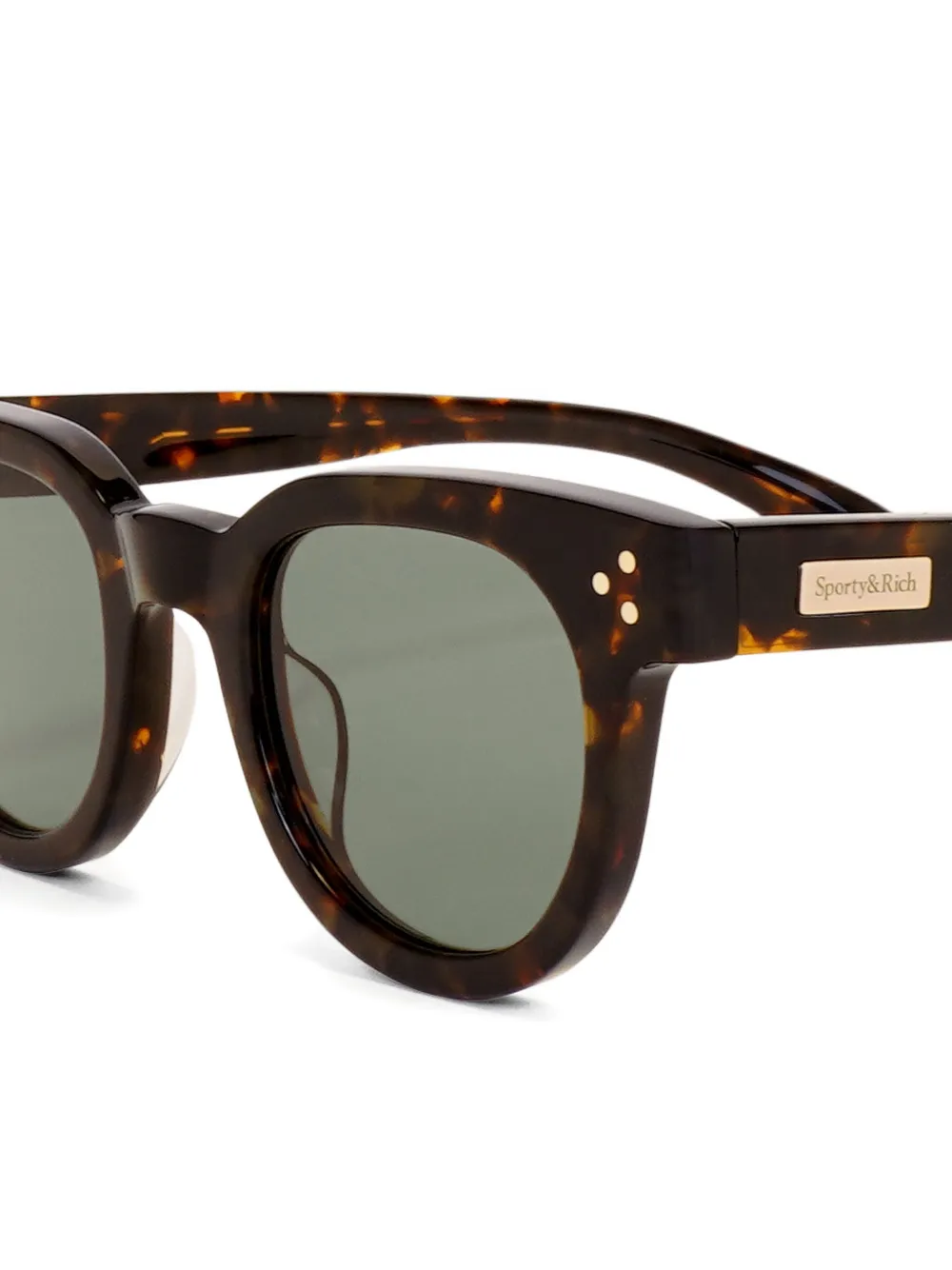 Sporty And Rich Tortoiseshell Round-frame Sunglasses In Brown