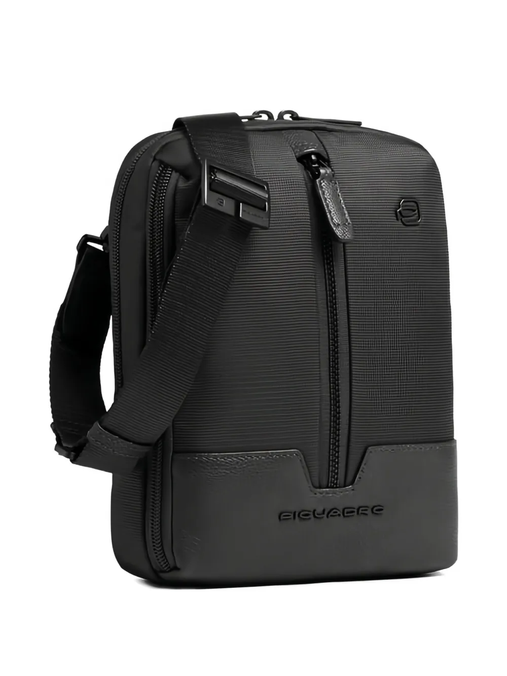 PIQUADRO Crossbodytas met ritsdetail Zwart