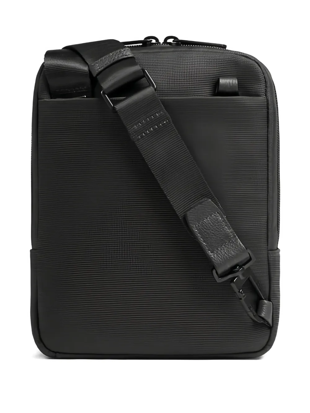 PIQUADRO Crossbodytas met ritsdetail Zwart
