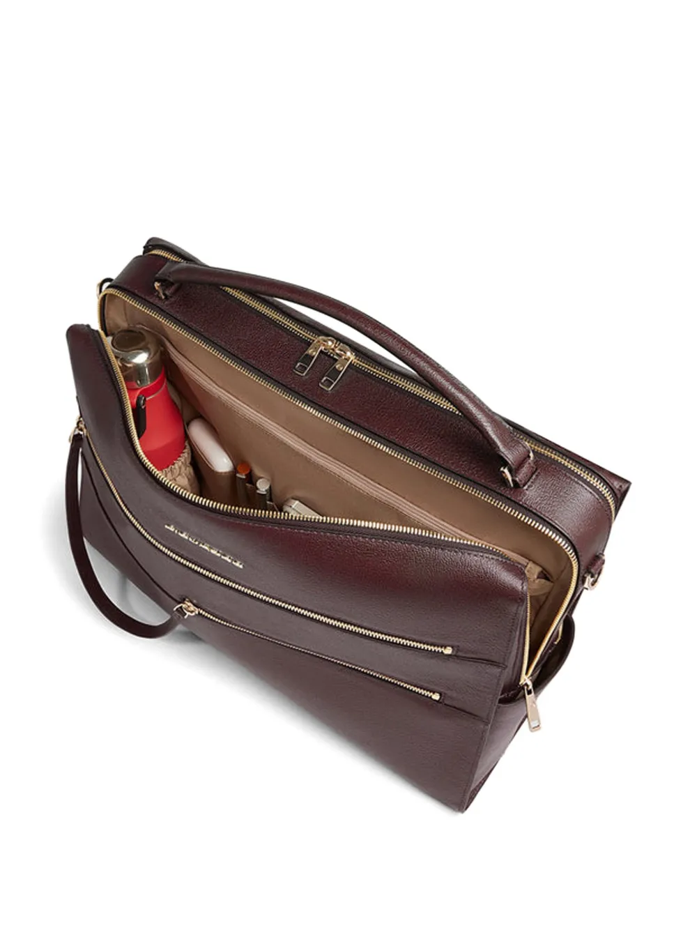 PIQUADRO Leren laptoptas - Bruin