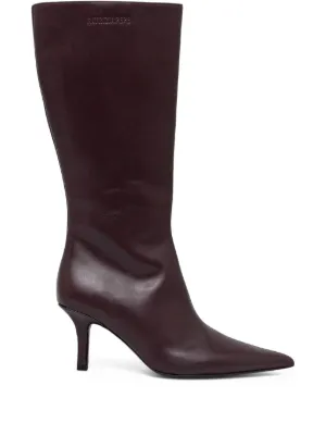 @*a様 PATRIZIA PEPE・イタリア製・本革茶ブーツ・25cm Patrizia Dandre Faux Leather Women's Boots - Spring Step Shoes