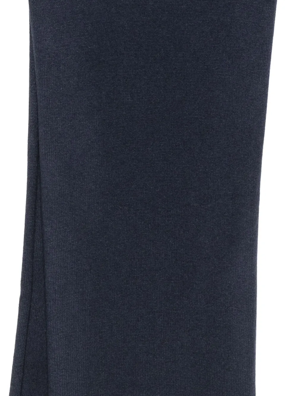 Fedeli Rectangular Knitted Scarf In Blue