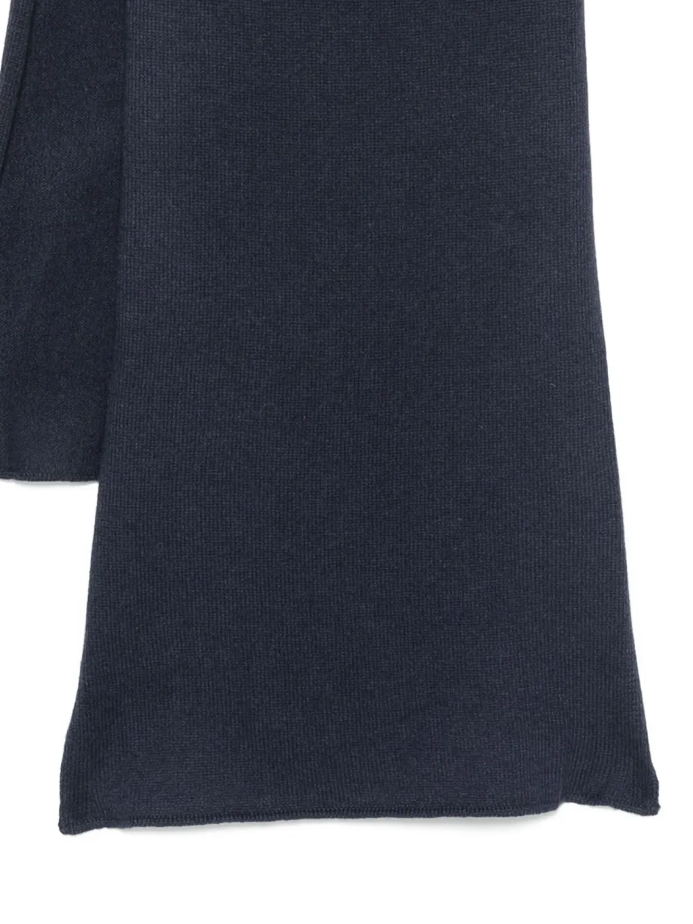 Fedeli rectangular knitted scarf - Blauw