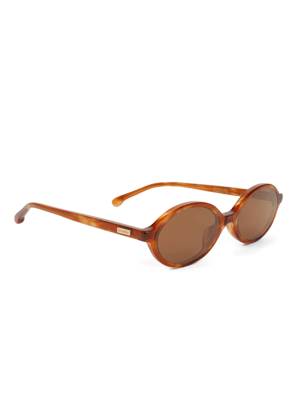 Sporty & Rich oval-frame sunglasses - Bruin