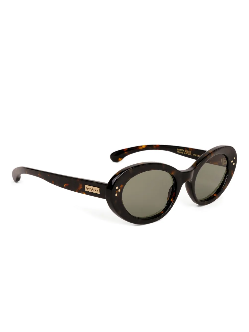 Sporty & Rich oval-frame sunglasses - Bruin