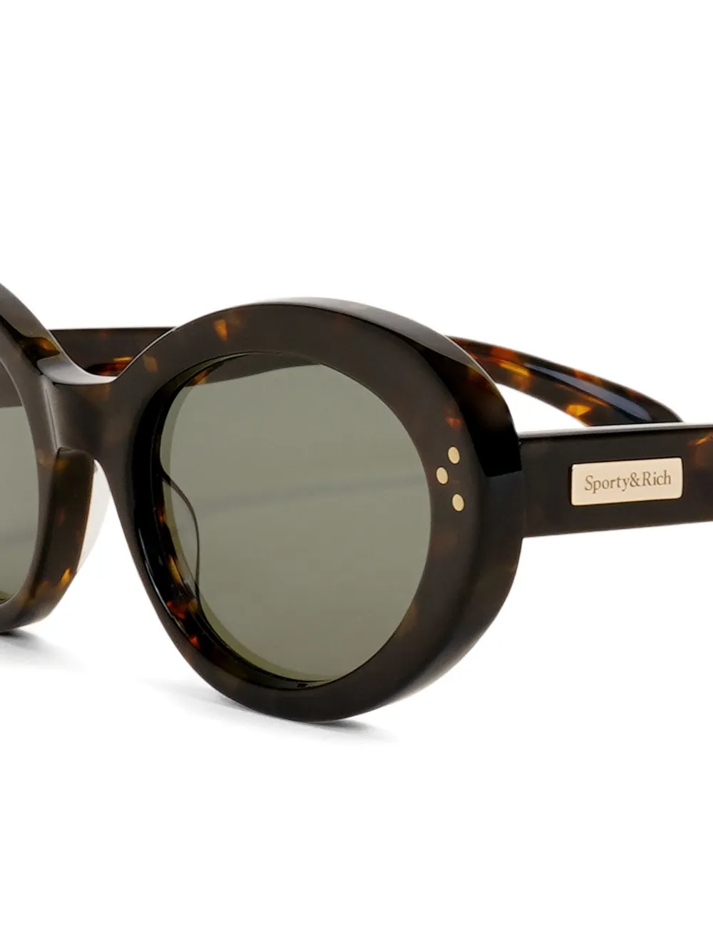 Sporty And Rich Oval-frame Sunglasses In Multi