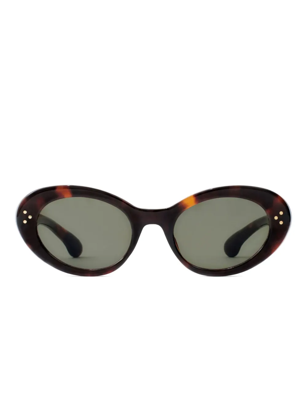 Sporty & Rich oval-frame sunglasses | Brown | Image 1