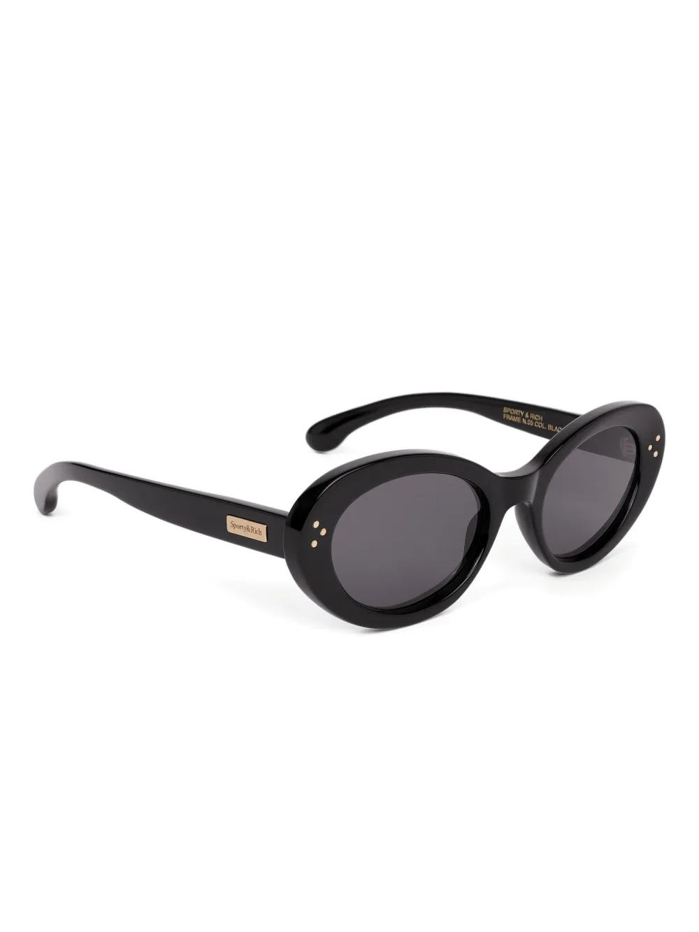 Sporty & Rich oval-frame sunglasses - Zwart