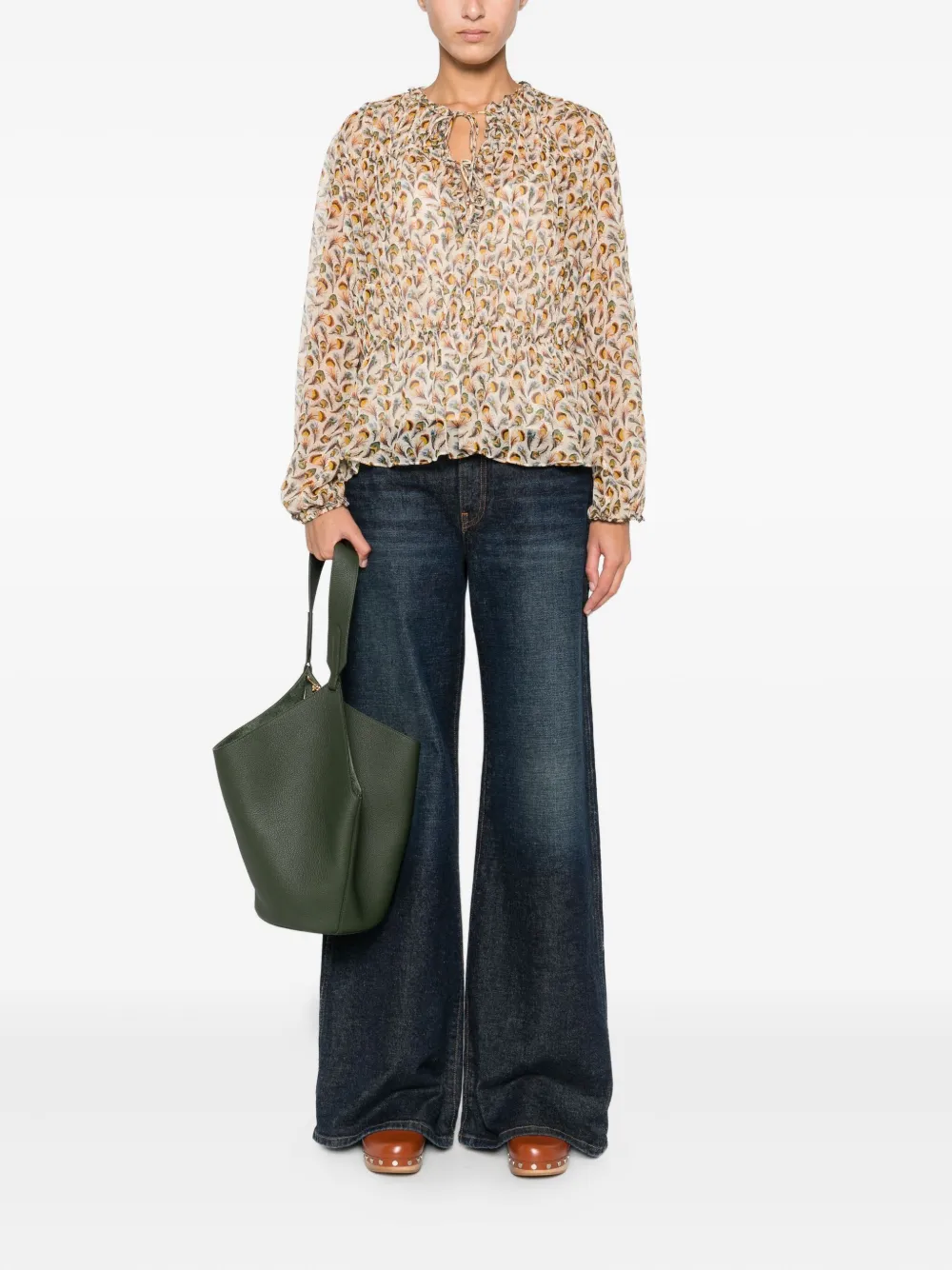 Ulla Johnson Top met bloemenprint - Beige