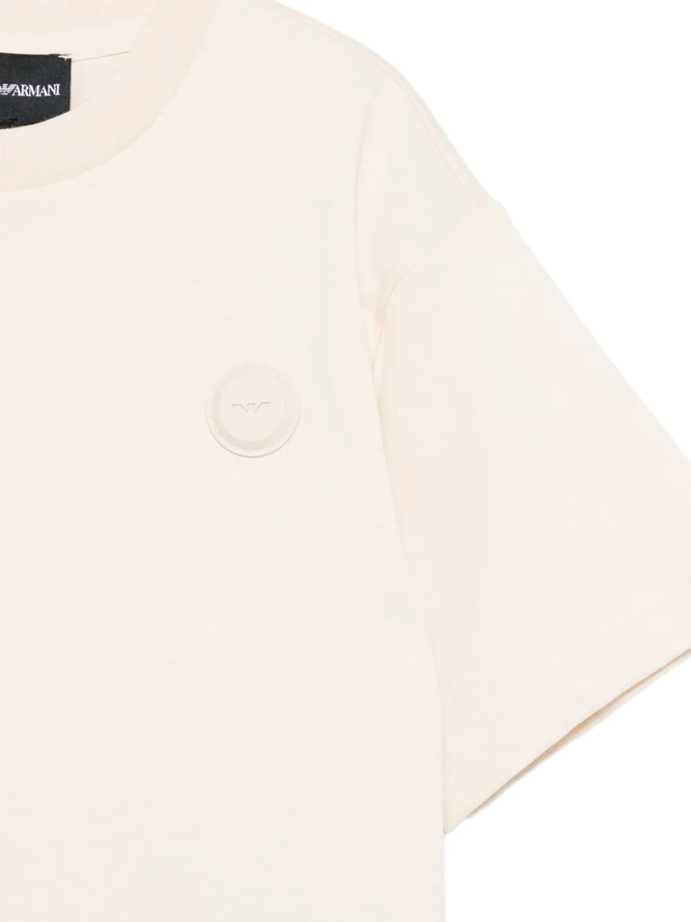 Emporio Armani Kids T-shirt met logo Beige