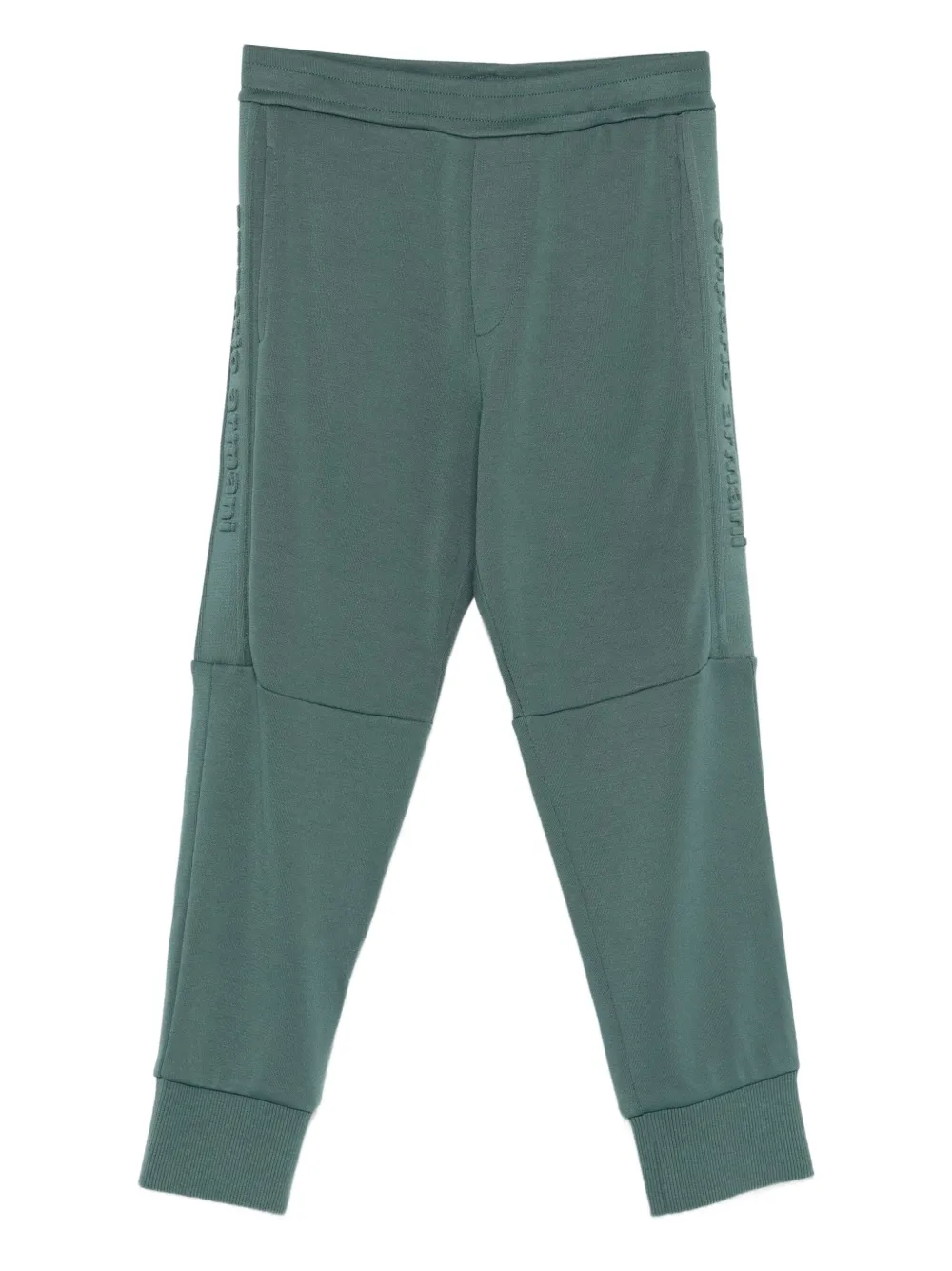 Emporio Armani Kids embossed-logo panelled track pants | Green | Image 1