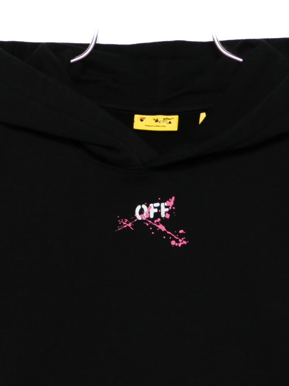 Off-white Graphic-print Hoodie In Black