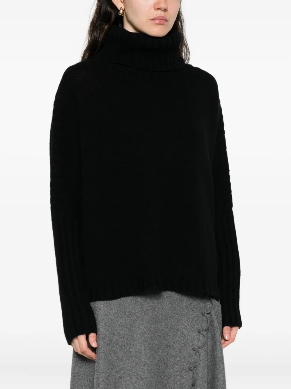 Kristensen Du Nord Turtleneck Sweater In Black