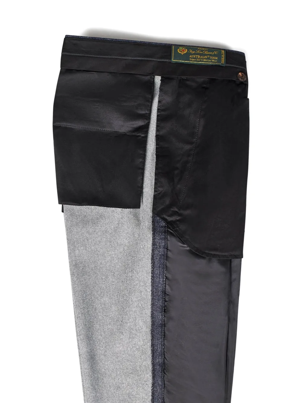 Franzese Collection Stefano De Martino Virgin-wool Trousers In Blue
