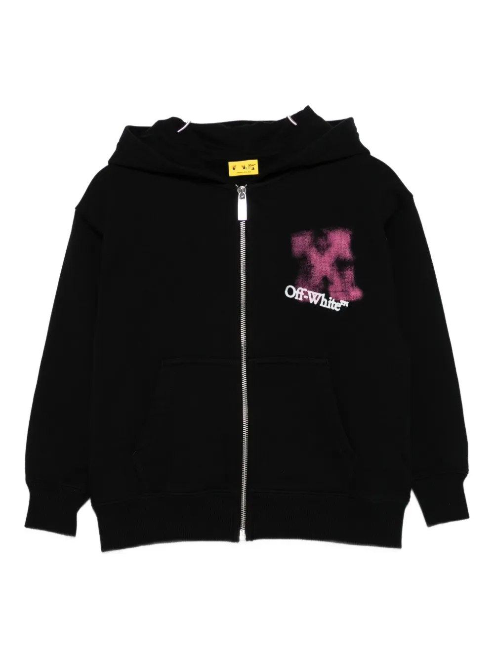 Off-White Kids logo-print hoodie | Black | Image 1