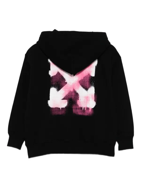 Felpa Con Cappuccio Illusive London Juniors Fade Panel – Nero E Rosa – Taglia 13-14 Anni - Foto 2