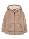 Emporio Armani Kids fleece-lined hoodie - Neutrals