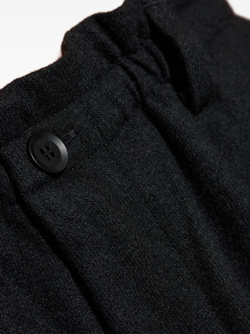 Yohji Yamamoto Broek met elastische taille Zwart