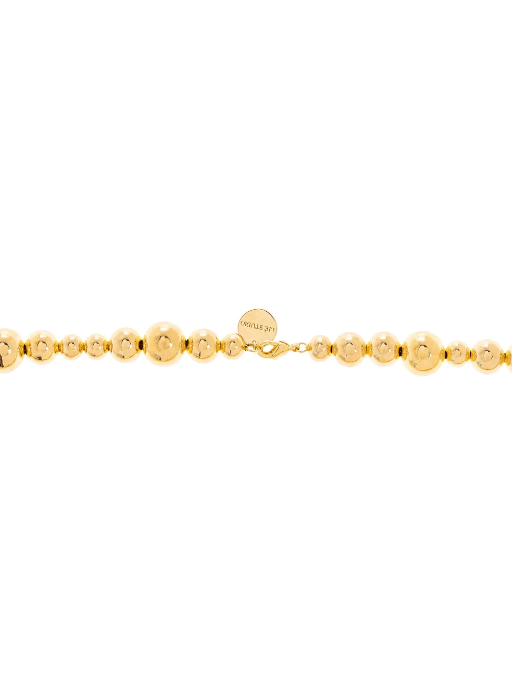  Lie Studio Elly Beaded Necklace - Gold 