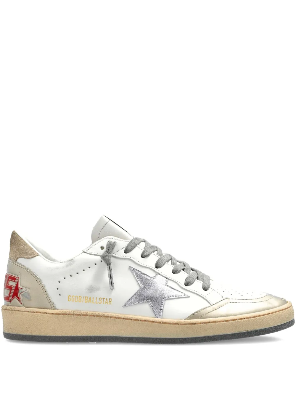 Golden Goose Ball Star leather sneakers White