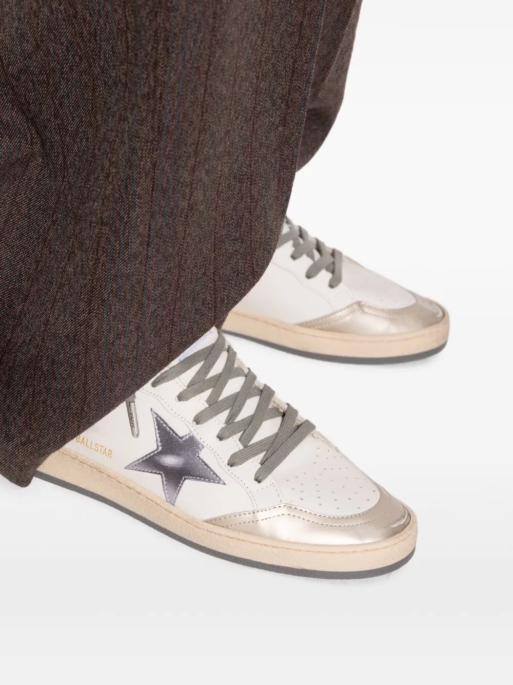 Golden Goose Ball Star leren sneakers Wit