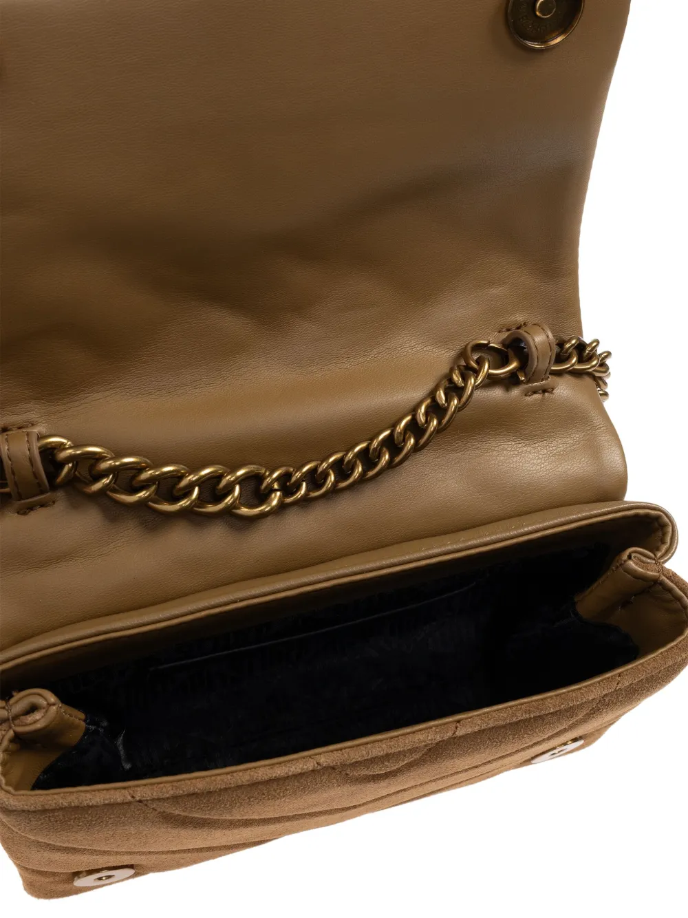 Kurt Geiger Mini Kensington Quilted Cross Body Bag In Brown