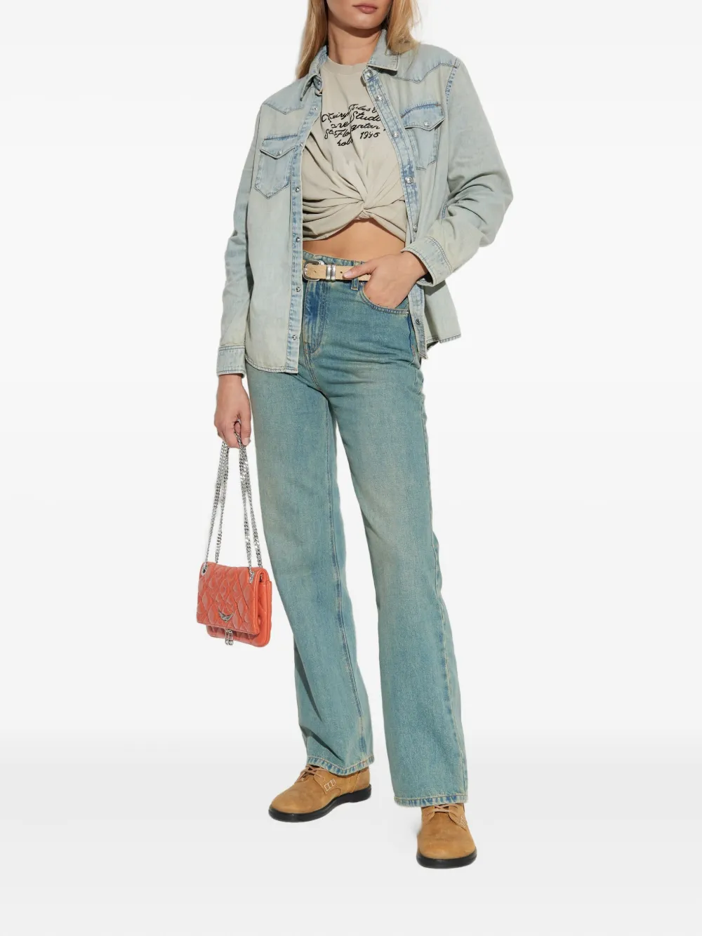 Zadig&Voltaire Evy straight-leg jeans - Blauw