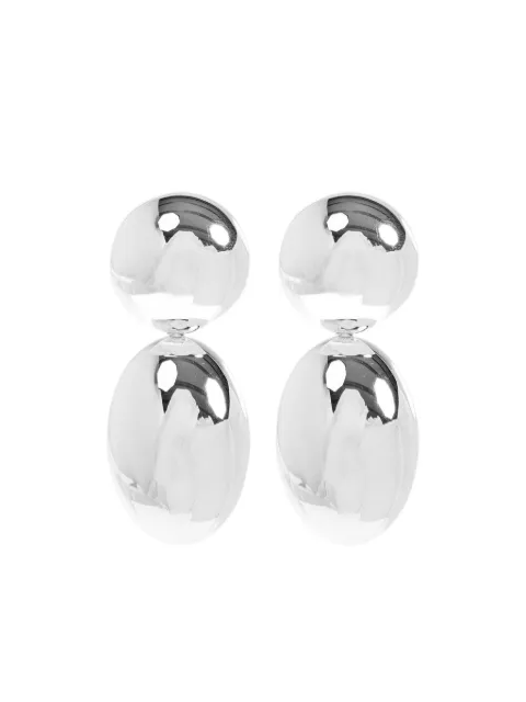LIE STUDIO double-sphere earrings