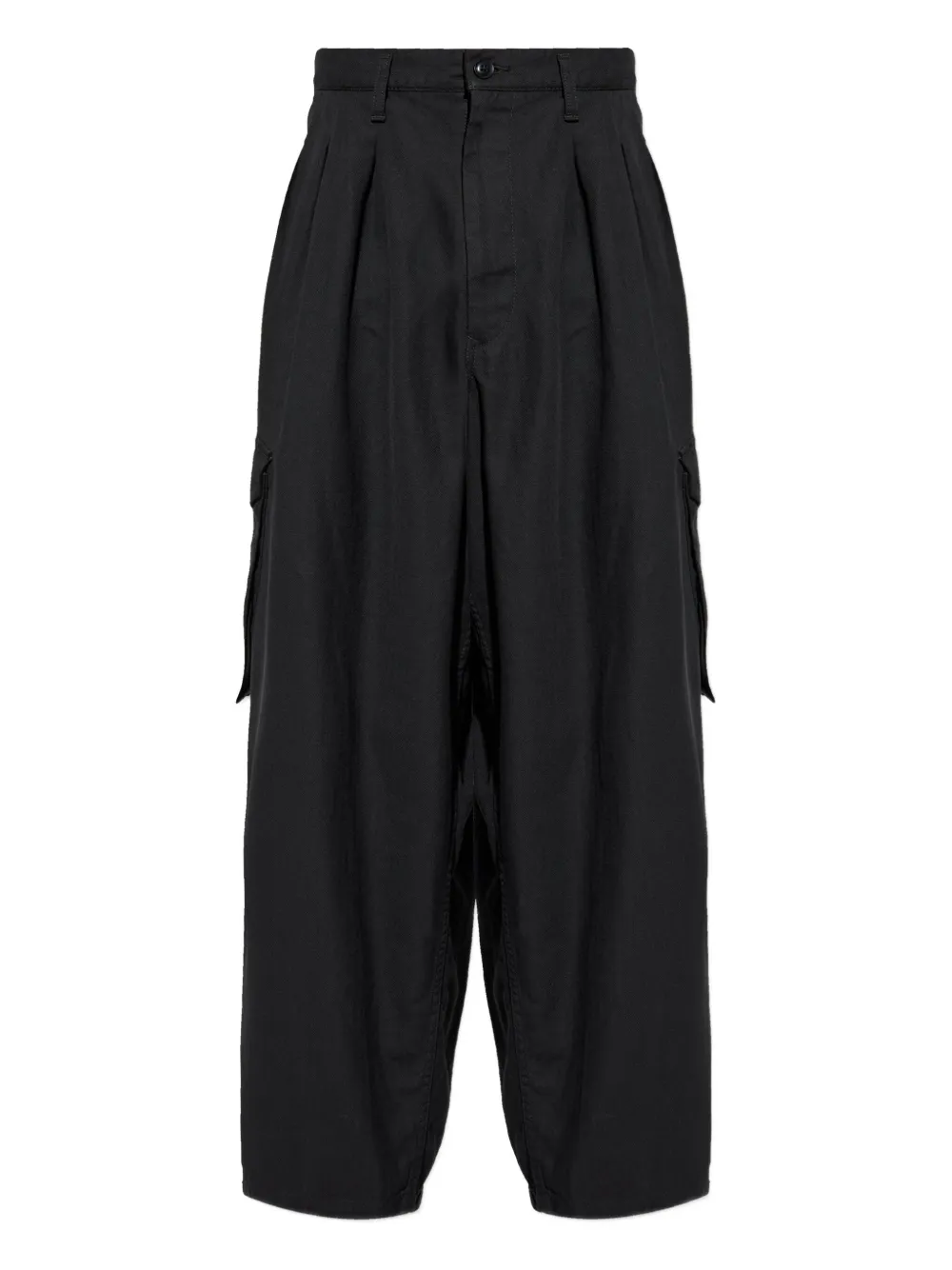 Yohji Yamamoto pleated cargo trousers | Black | Image 1