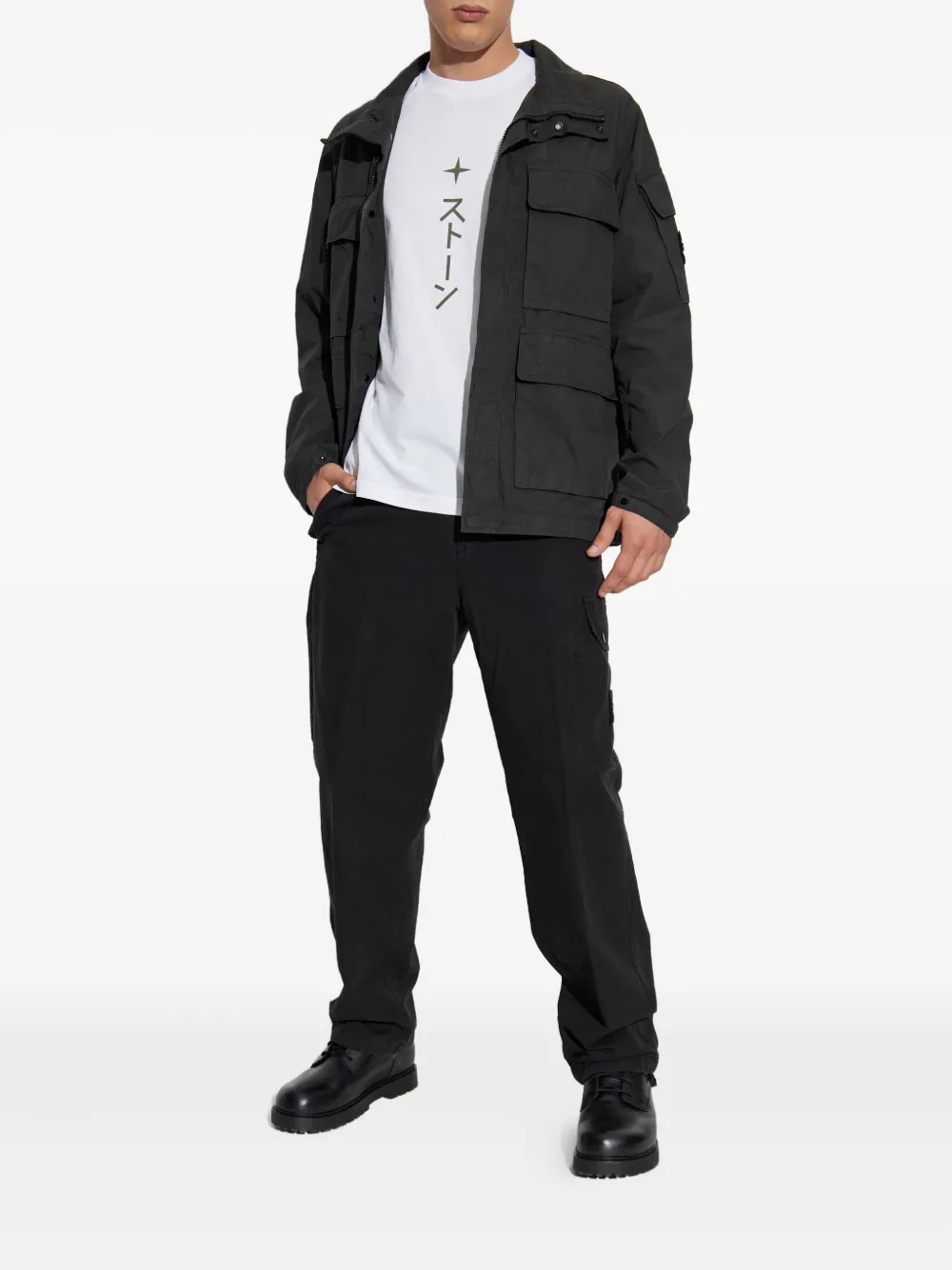 Stone Island multi-pocket cotton jacket | Military Jackets | Image 2