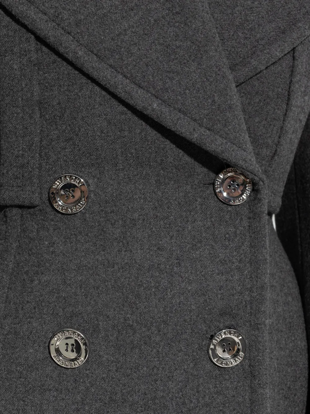 Givenchy Cocoon Peacoat In Gray
