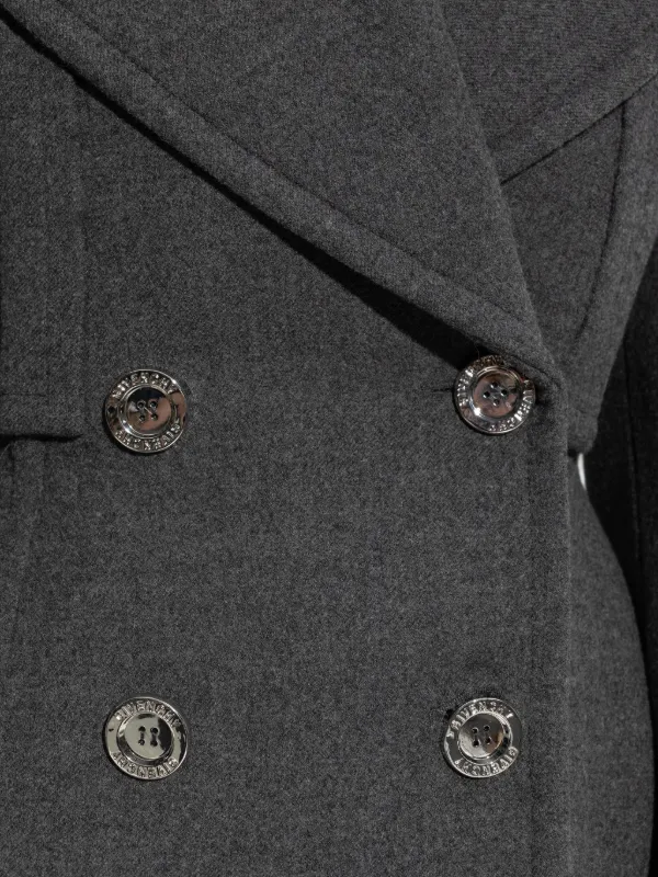 Givenchy Cocoon Peacoat | Grey | FARFETCH