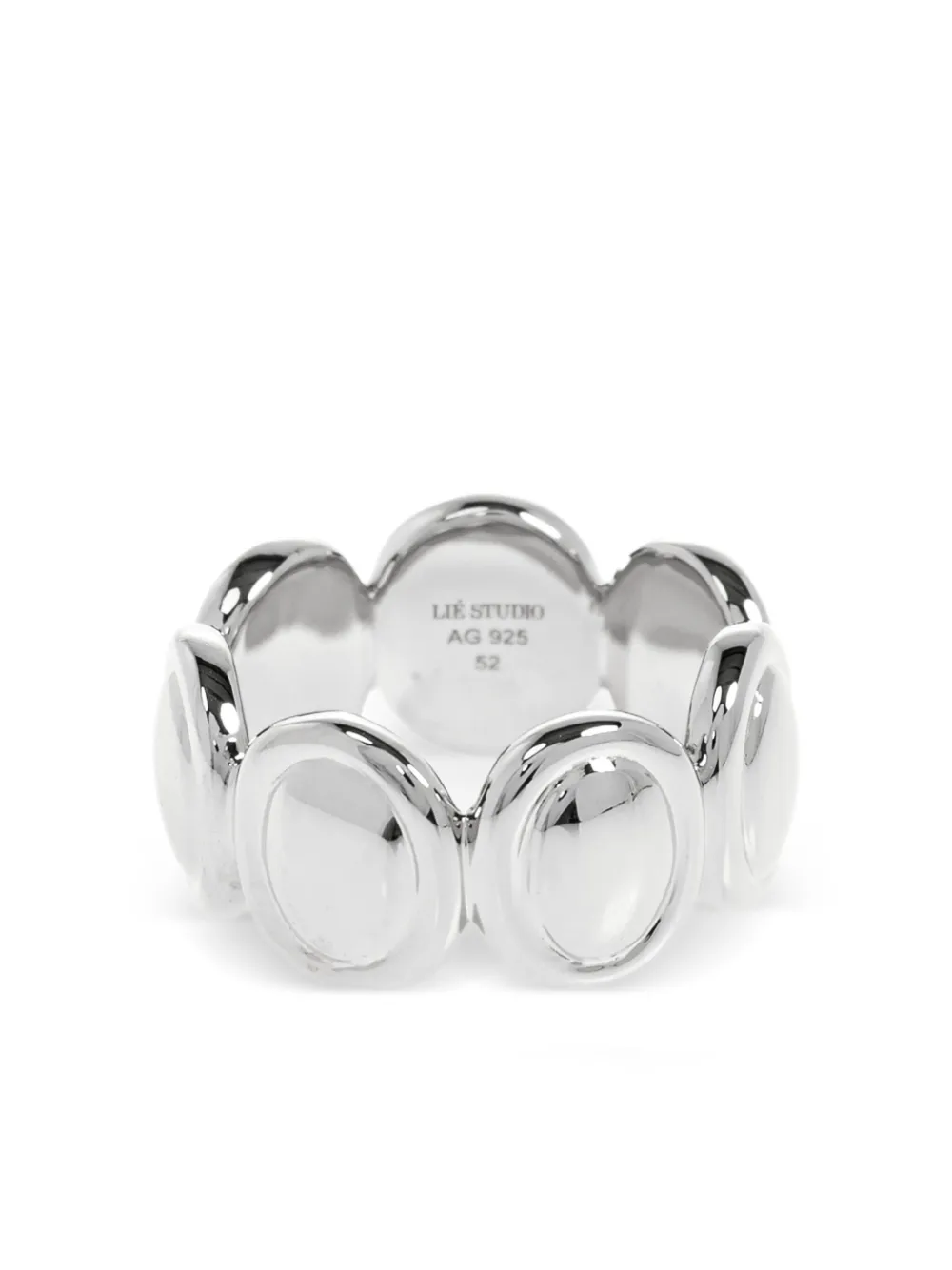 LIE STUDIO Sasha circular-disc ring | Silver | Image 1