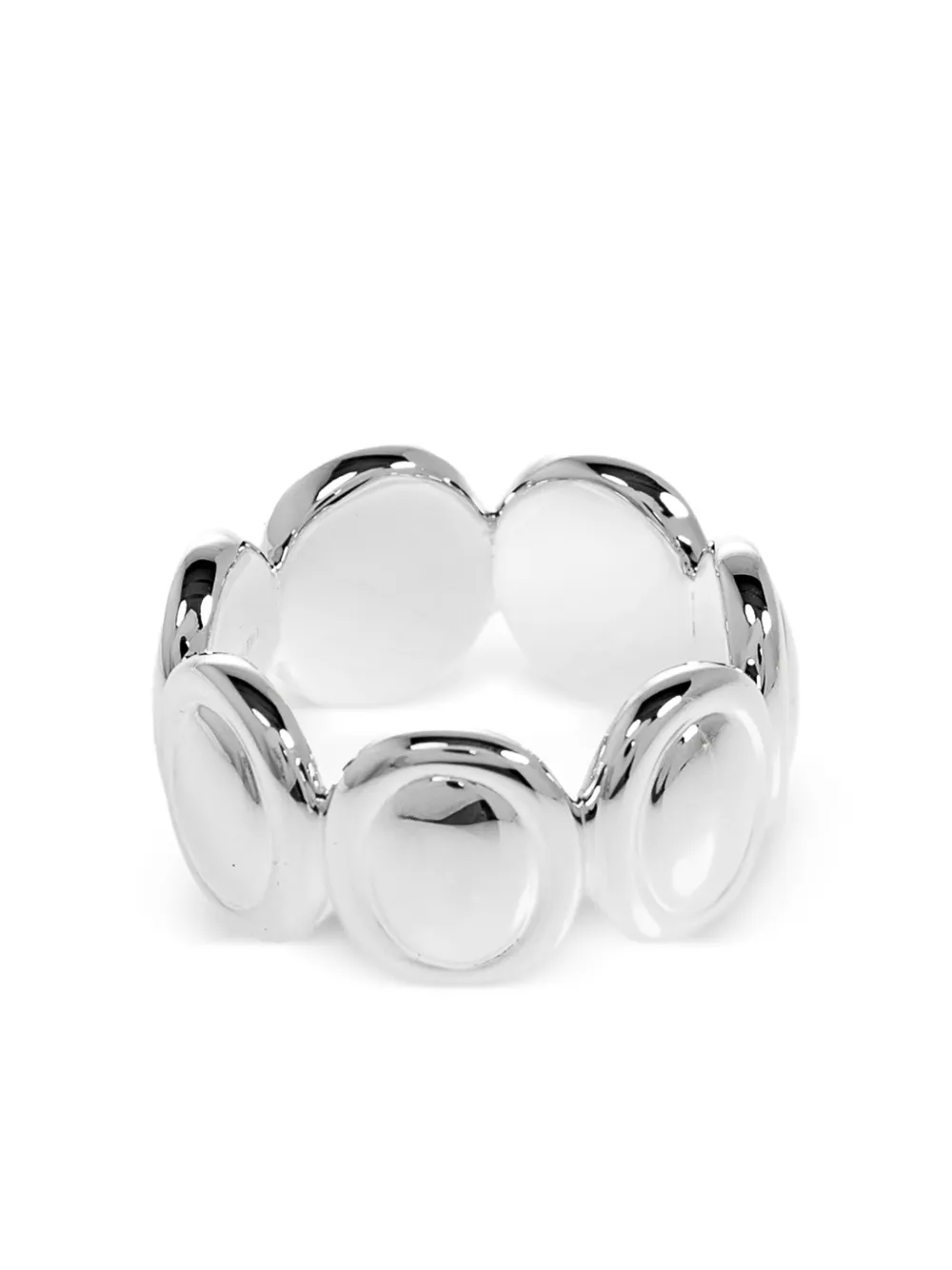 Lie Studio Sasha Circular-disc Ring In Metallic