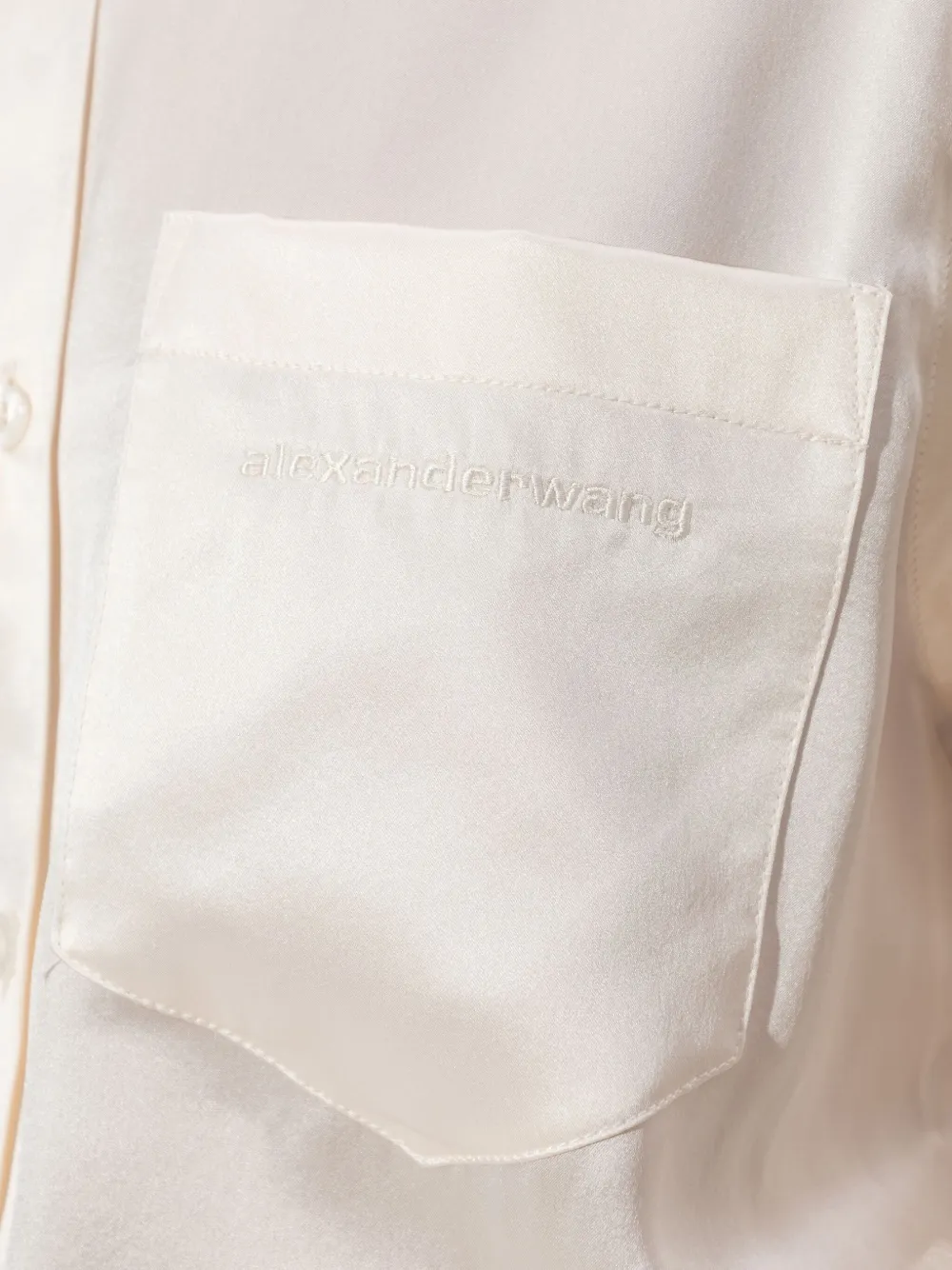Alexander Wang Silk Midi Dress In Neutral