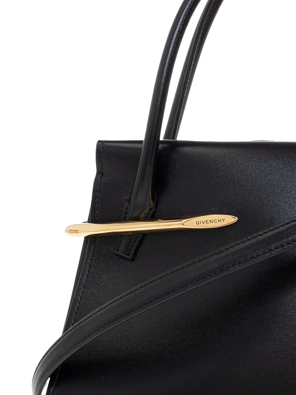 Givenchy Metallic-bar Top-handle Tote Bag In Black