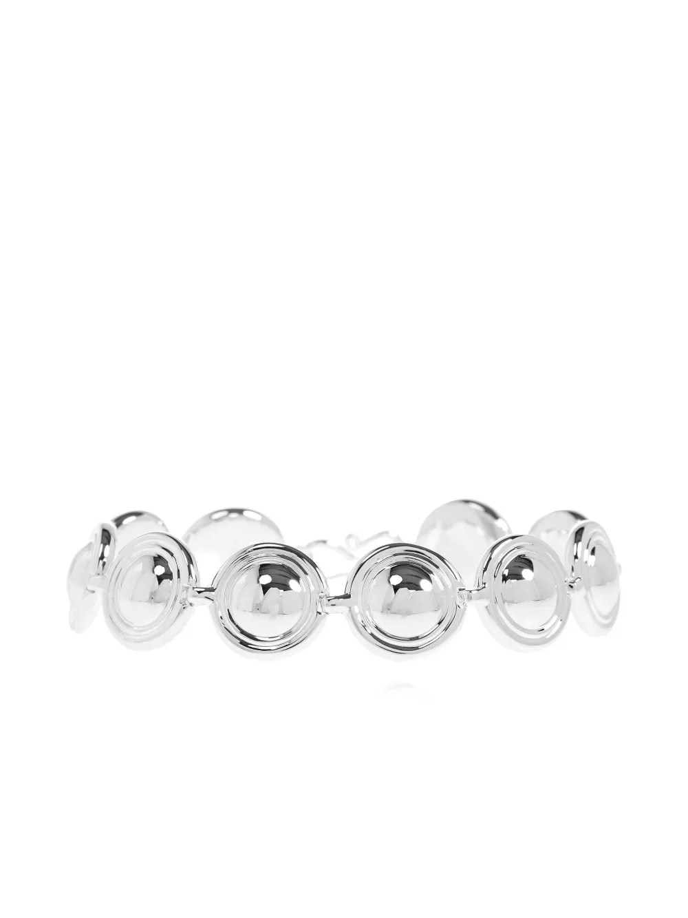 Lie Studio Oval-discs Bracelet In Metallic