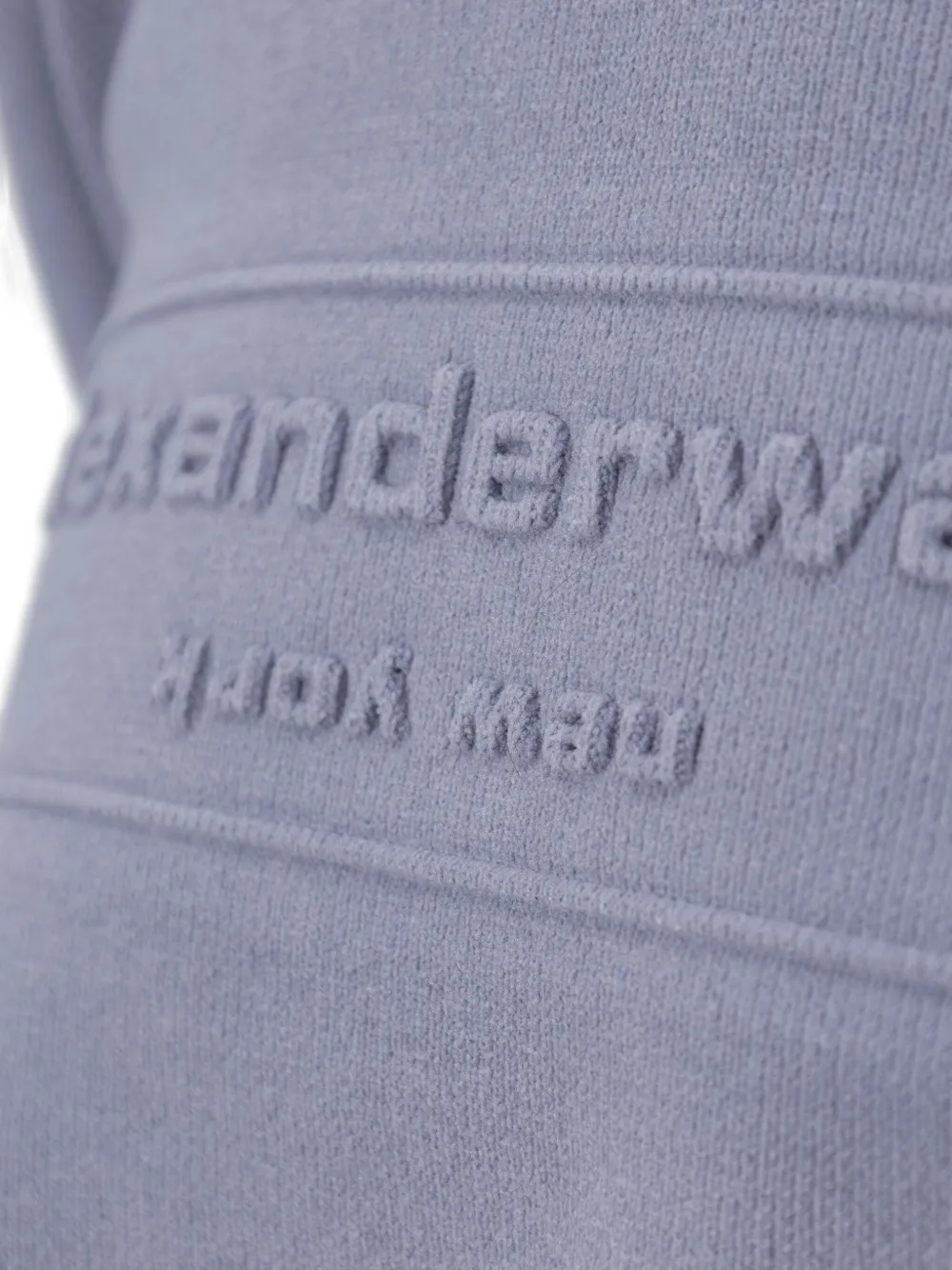 Alexander Wang Logo-embellished Chenille Jumper In Blue