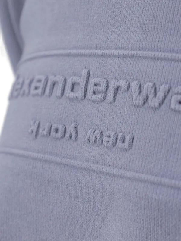Alexander Wang ロゴエンボス プルオーバー | ブルー | FARFETCH JP
