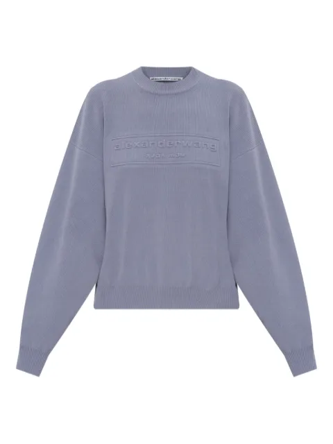 Alexander Wang logo-embossed jumper