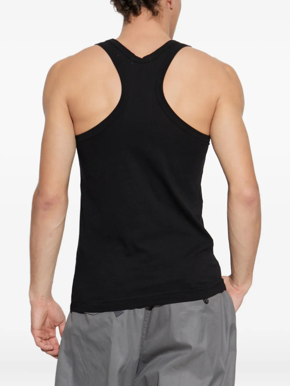 Yohji Yamamoto Tanktop met ronde hals Zwart