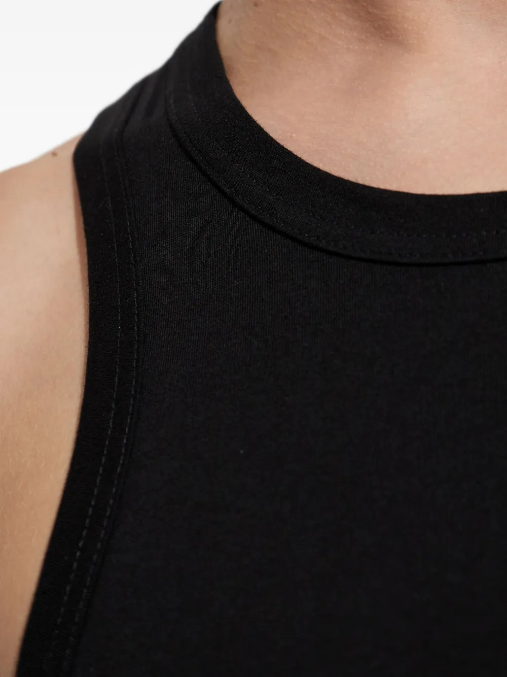 Yohji Yamamoto Tanktop met ronde hals Zwart